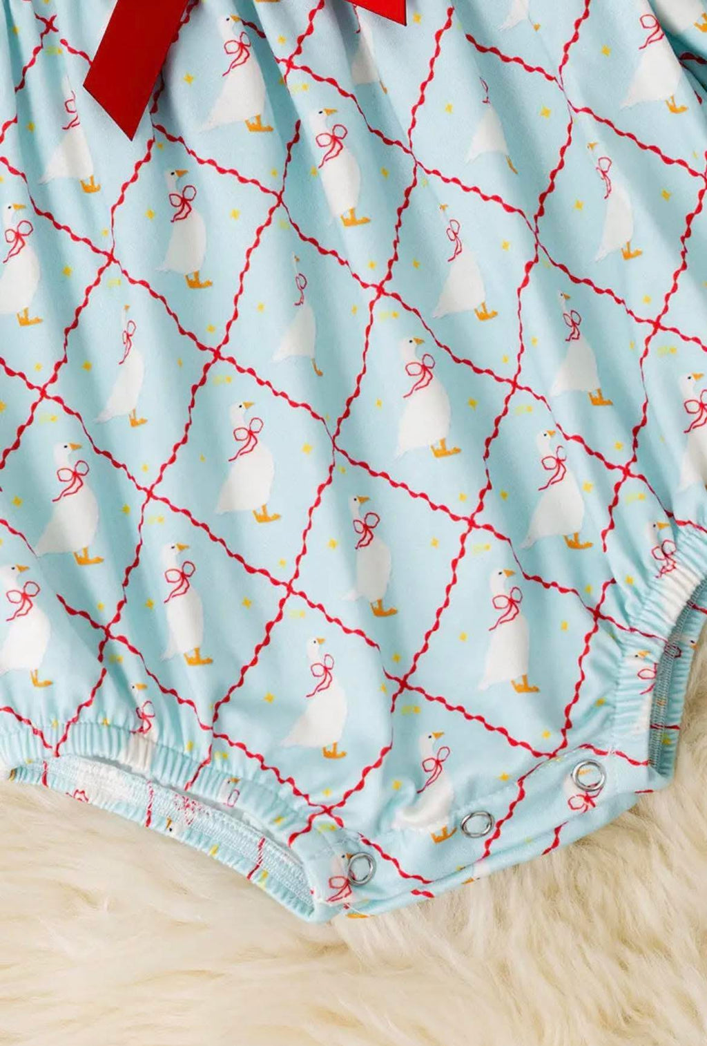 Geese Printed Baby Romper