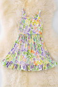 Floral Printed Ruffle Dress