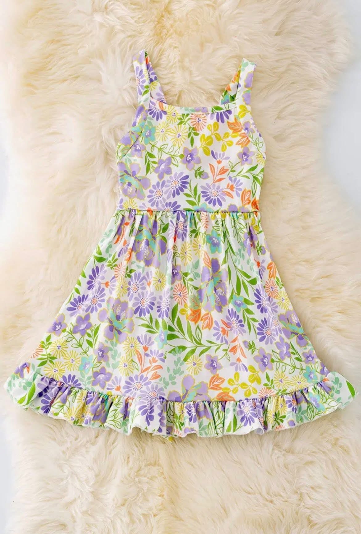 Floral Printed Ruffle Dress