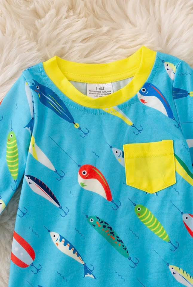 Turquoise Fishing Bodysuit