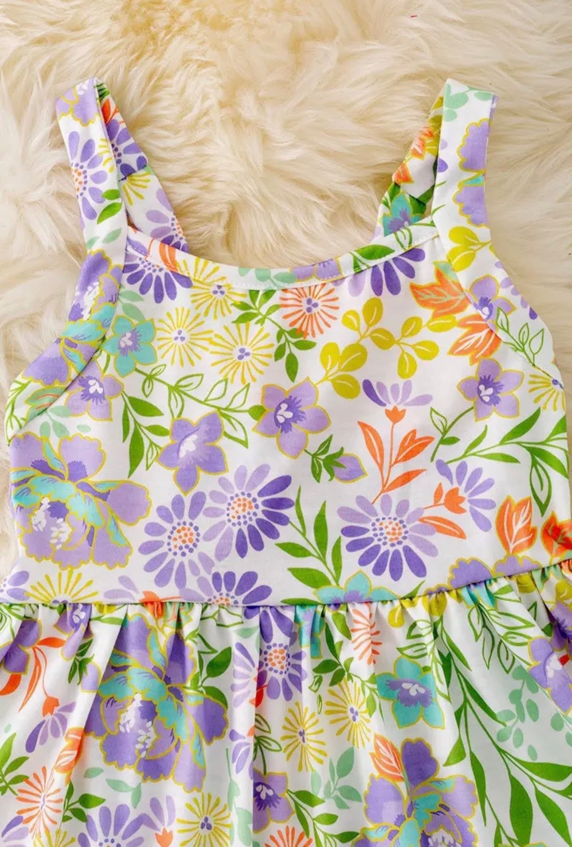 Floral Printed Ruffle Dress