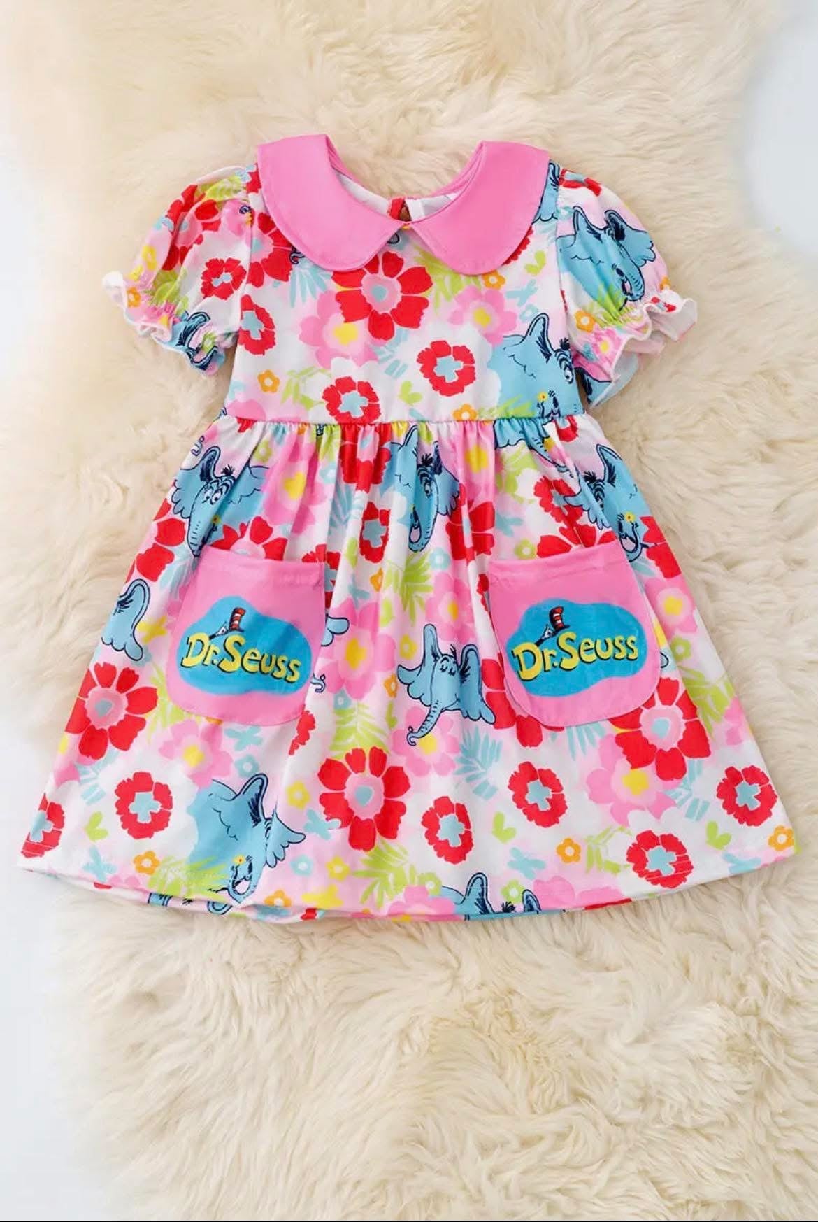Floral Dr. Seuss Dress