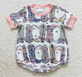 Western Boots Pink Romper
