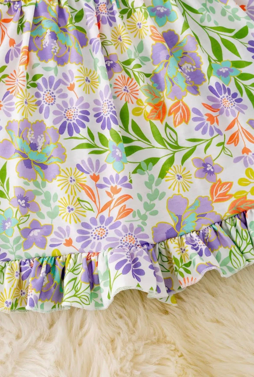 Floral Printed Ruffle Dress
