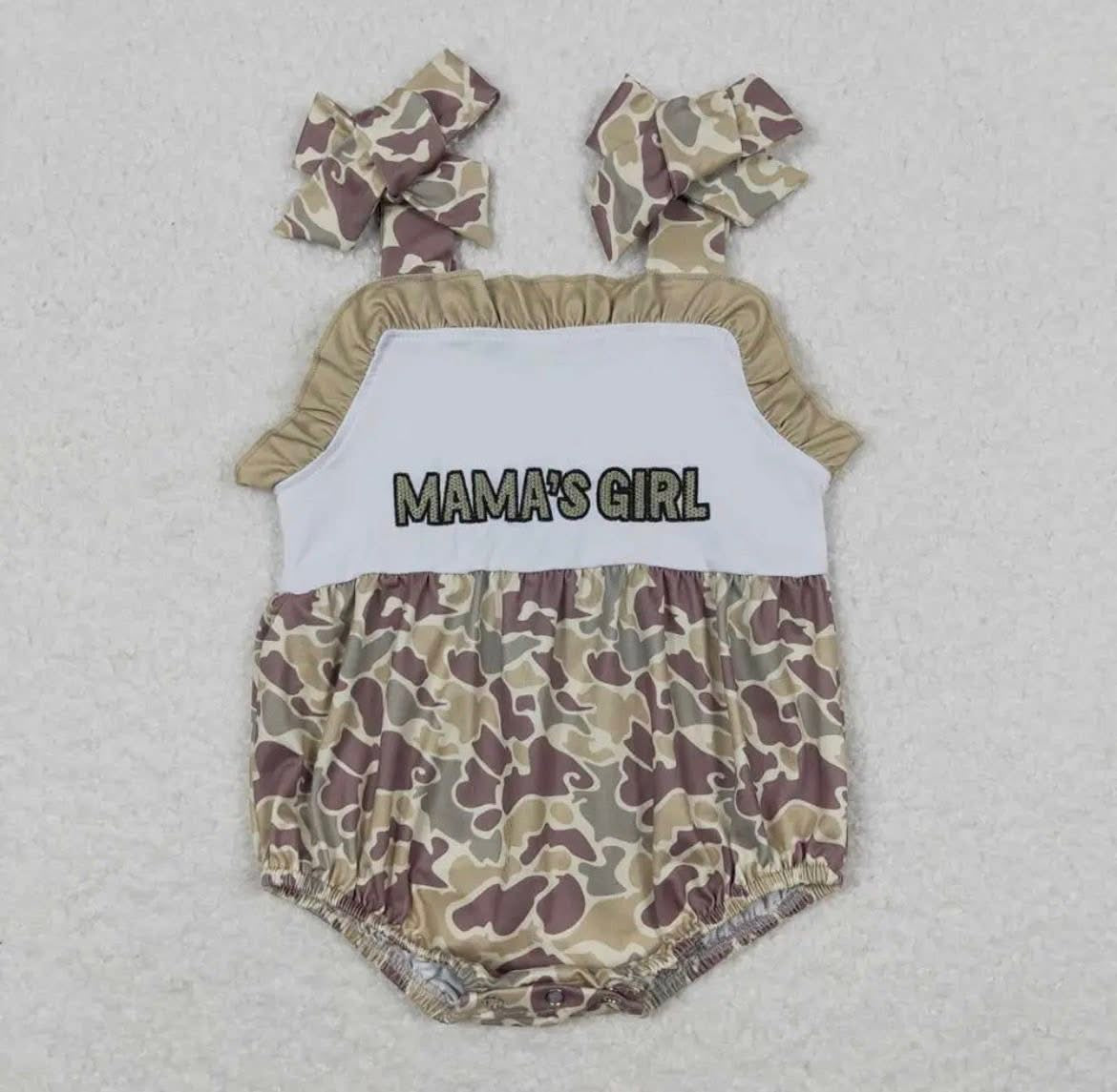 Mamas Girl Camo Romper