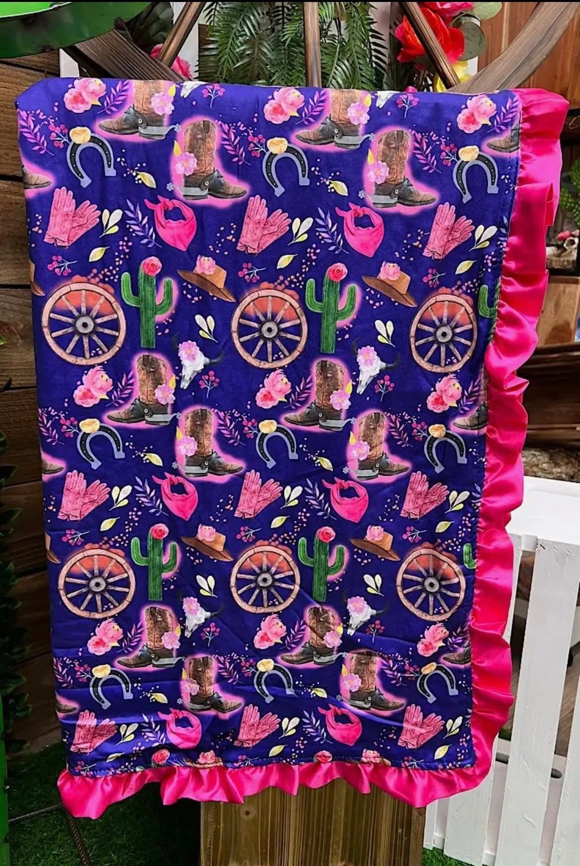 Pink Western Blanket