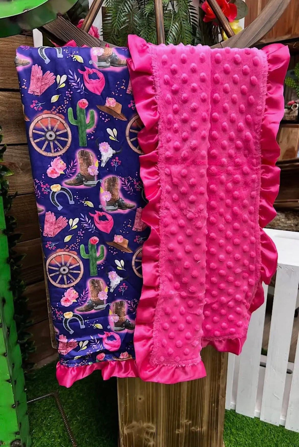 Pink Western Blanket