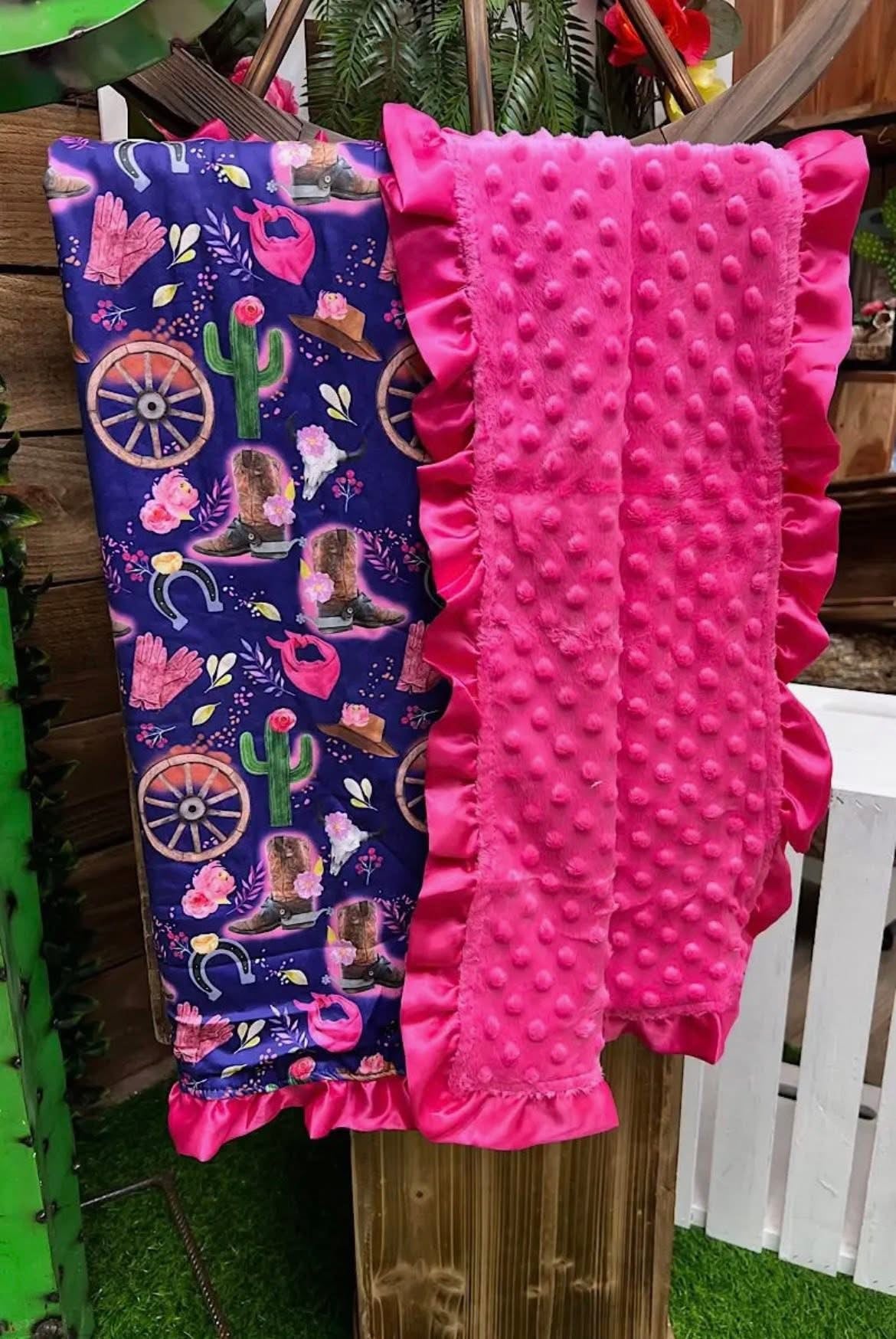 Pink Western Blanket