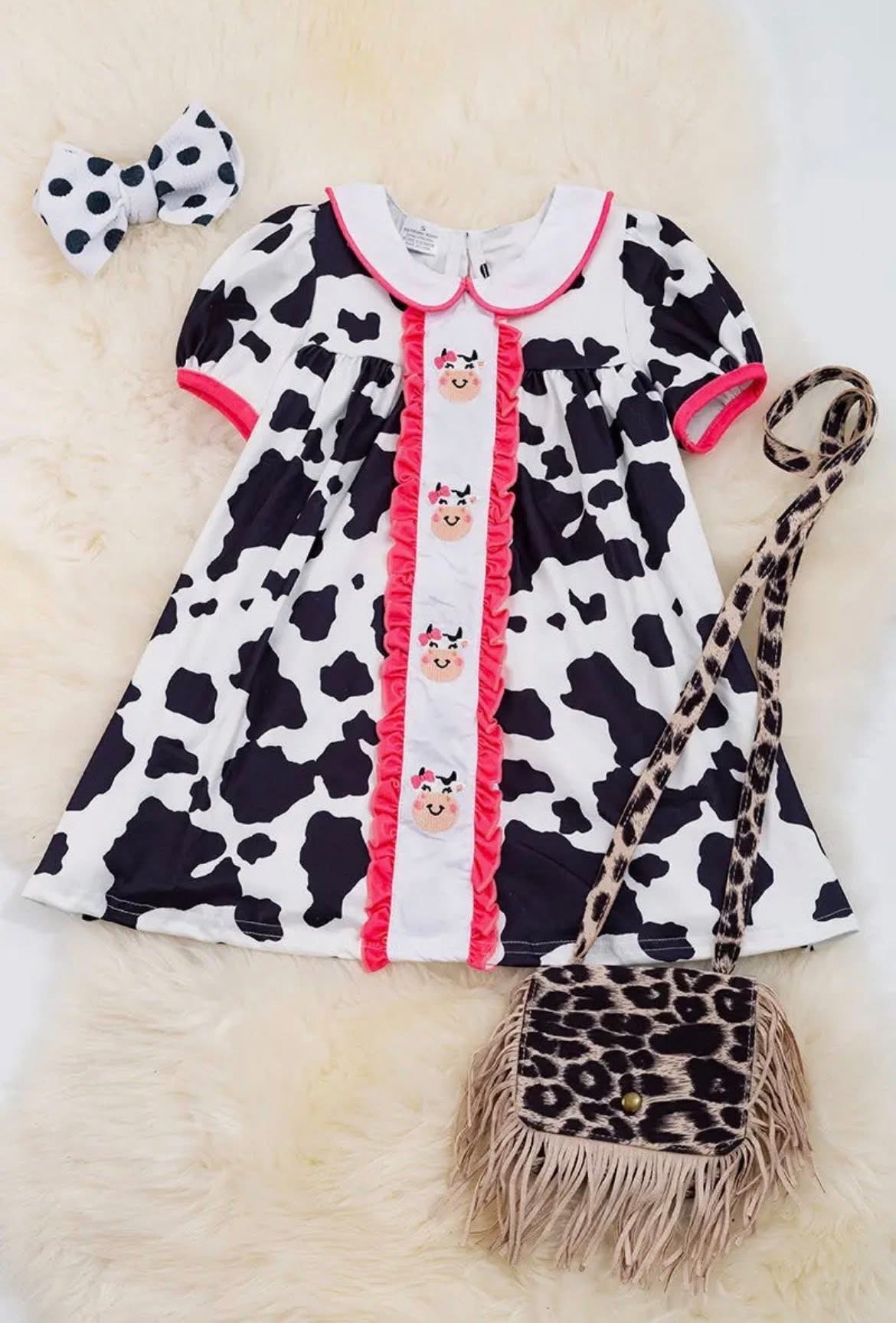 Cow Print Dress