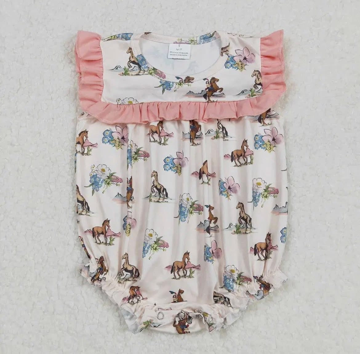 Western Horse Romper